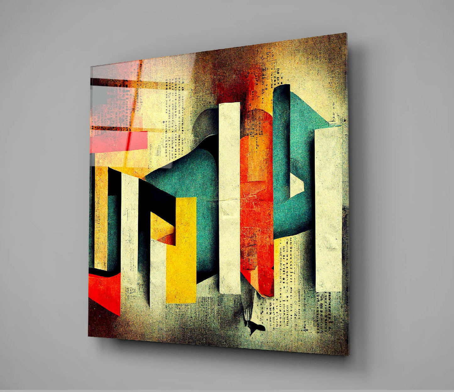 Insigneart USA Lost Alphabet Glass Wall Art || Designer Collection
