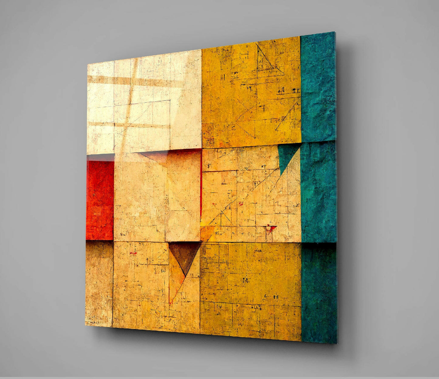 Insigneart USA Ancient Wall Glass Wall Art || Designers Collection