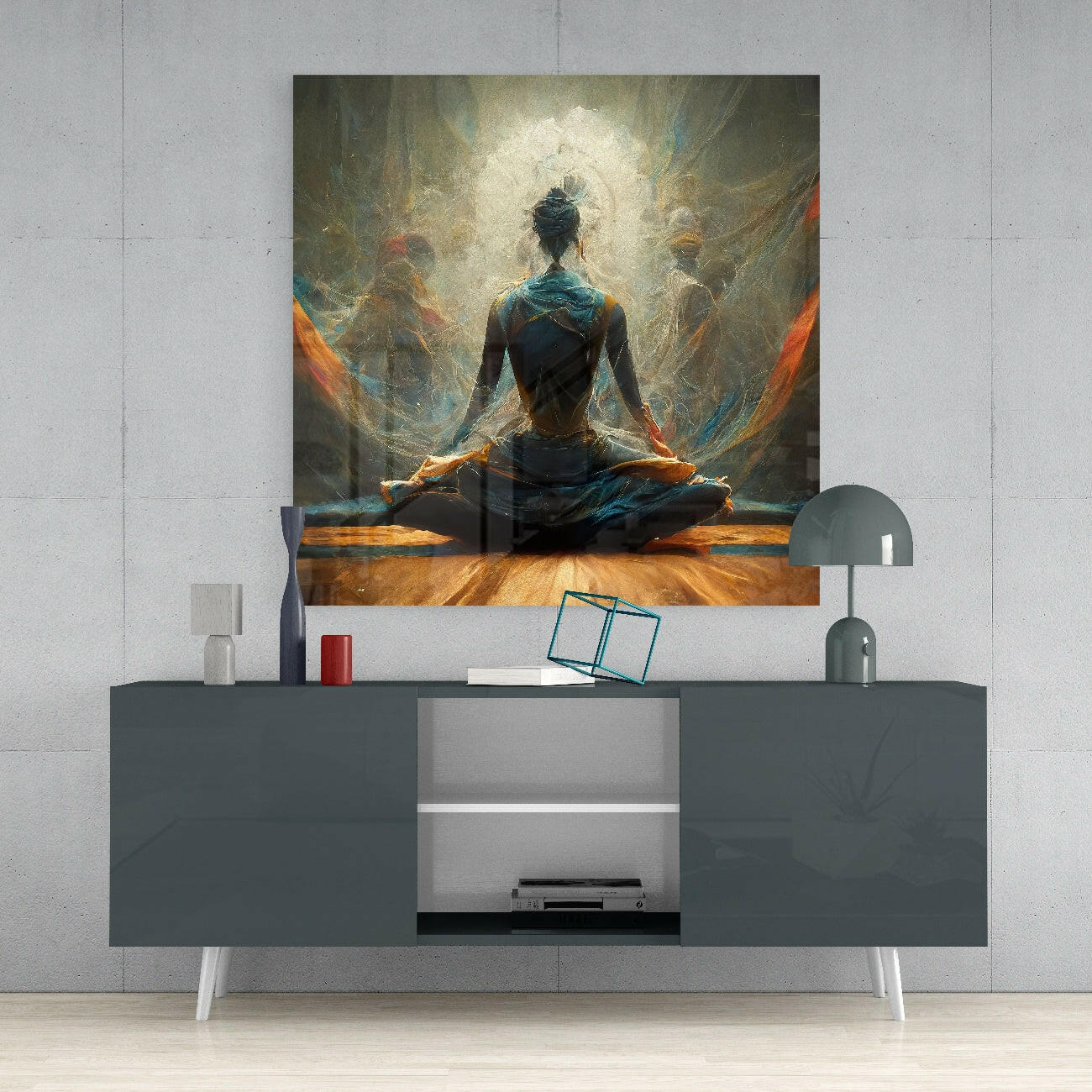 Insigneart USA Insigneart USA Meditation Glass Wall Art || Designer Collection