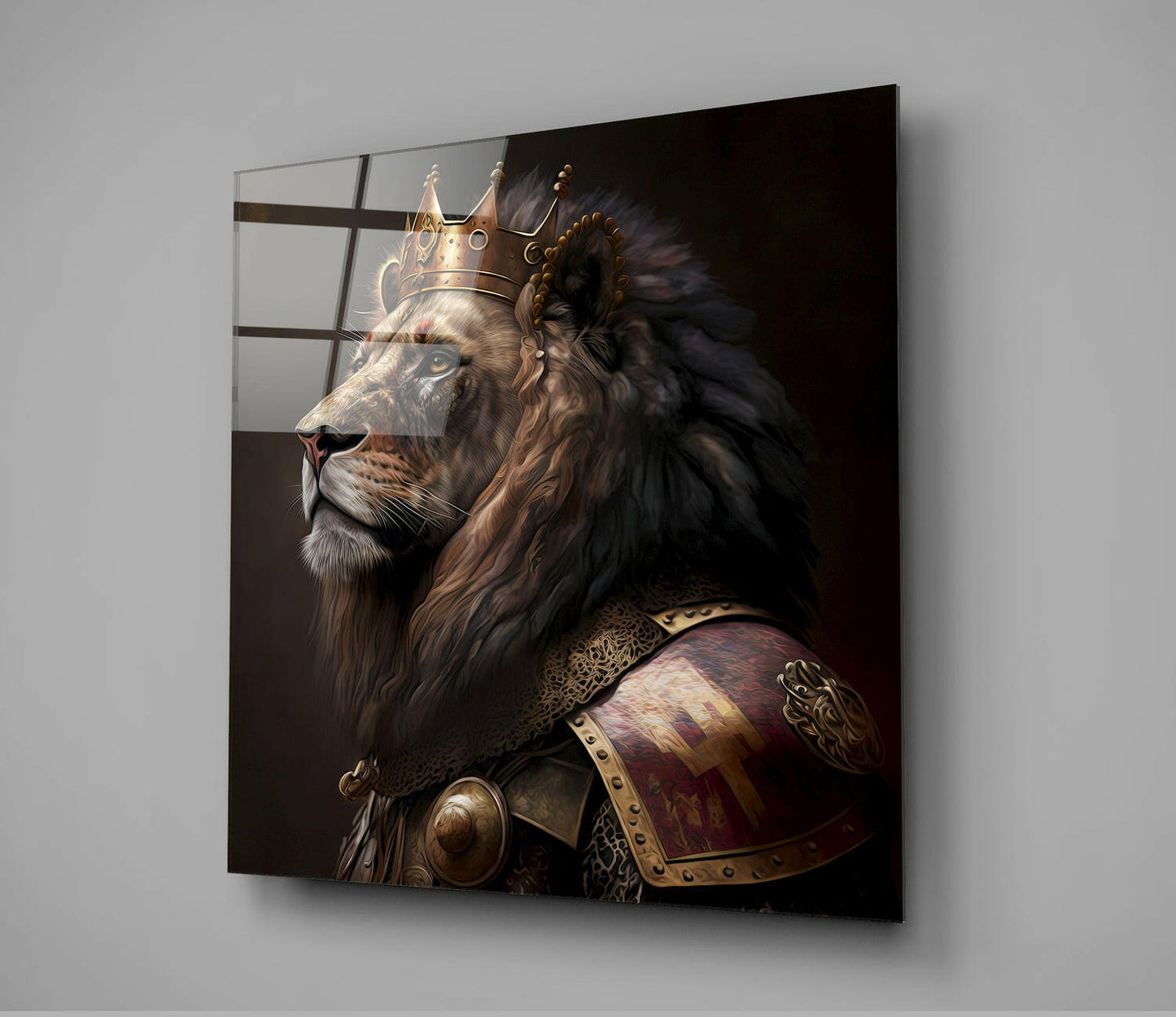 Insigneart USA Insigneart USA Lion King Glass Wall Art || Designer Collection