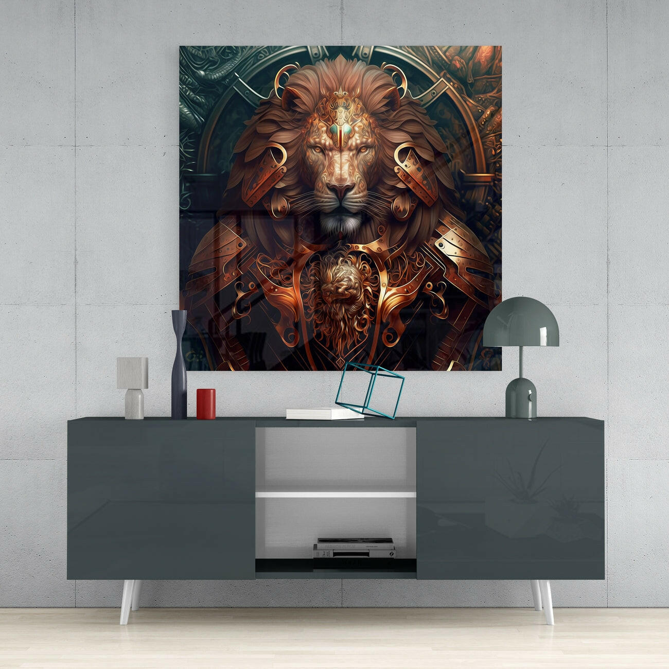 Insigneart USA Insigneart USA Lion King Glass Wall Art || Designer Collection