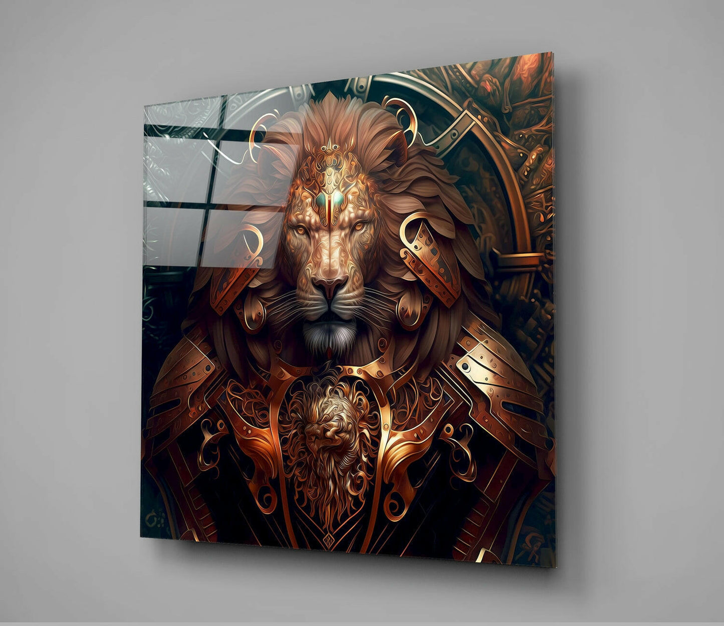 Insigneart USA Insigneart USA Lion King Glass Wall Art || Designer Collection