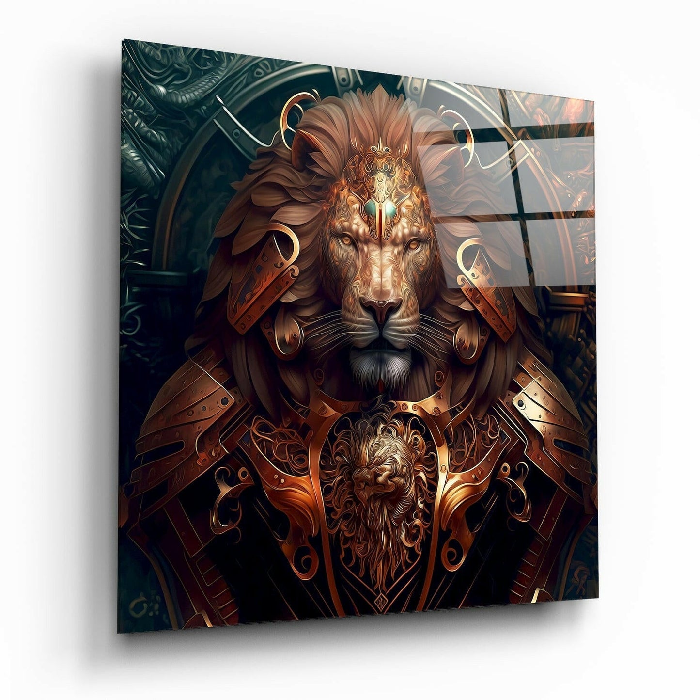 Insigneart USA Insigneart USA Lion King Glass Wall Art || Designer Collection