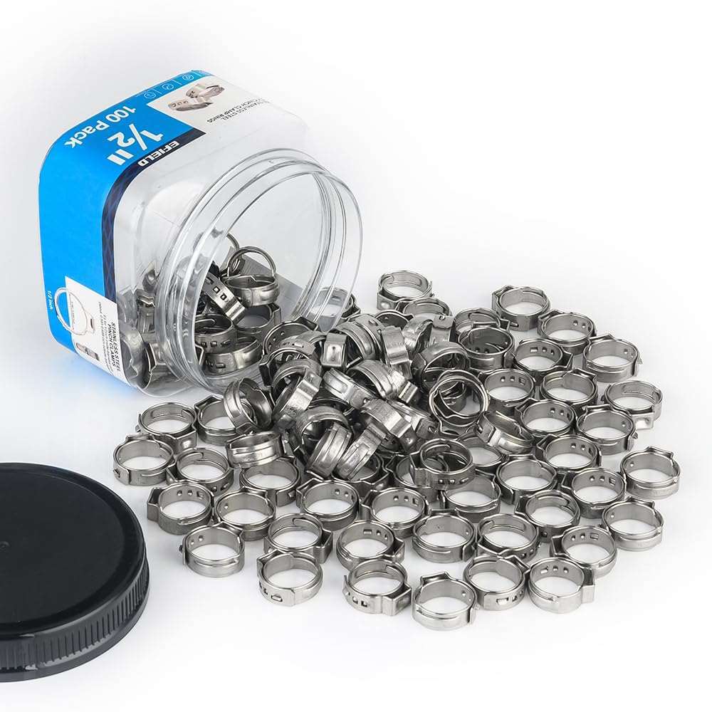 PEX Clamp Rings 1/2" (100) in Bottle