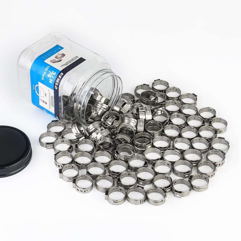 PEX Clamp Rings 3/4" (100) in Bottle
