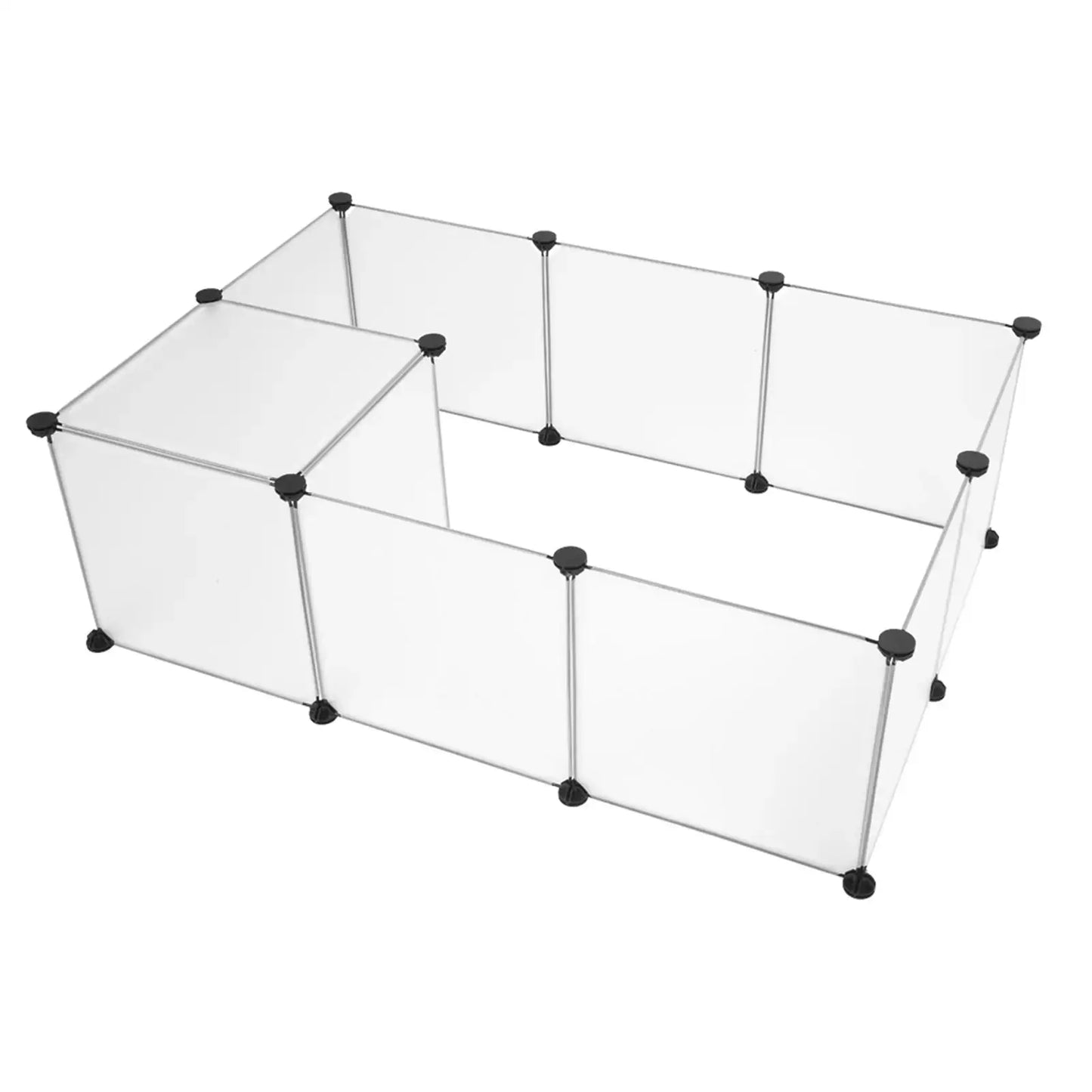 Portable Large Pet Playpen - Plastic Yard Fence for Small Animals & Puppies, Outdoor Dog Crate Tent