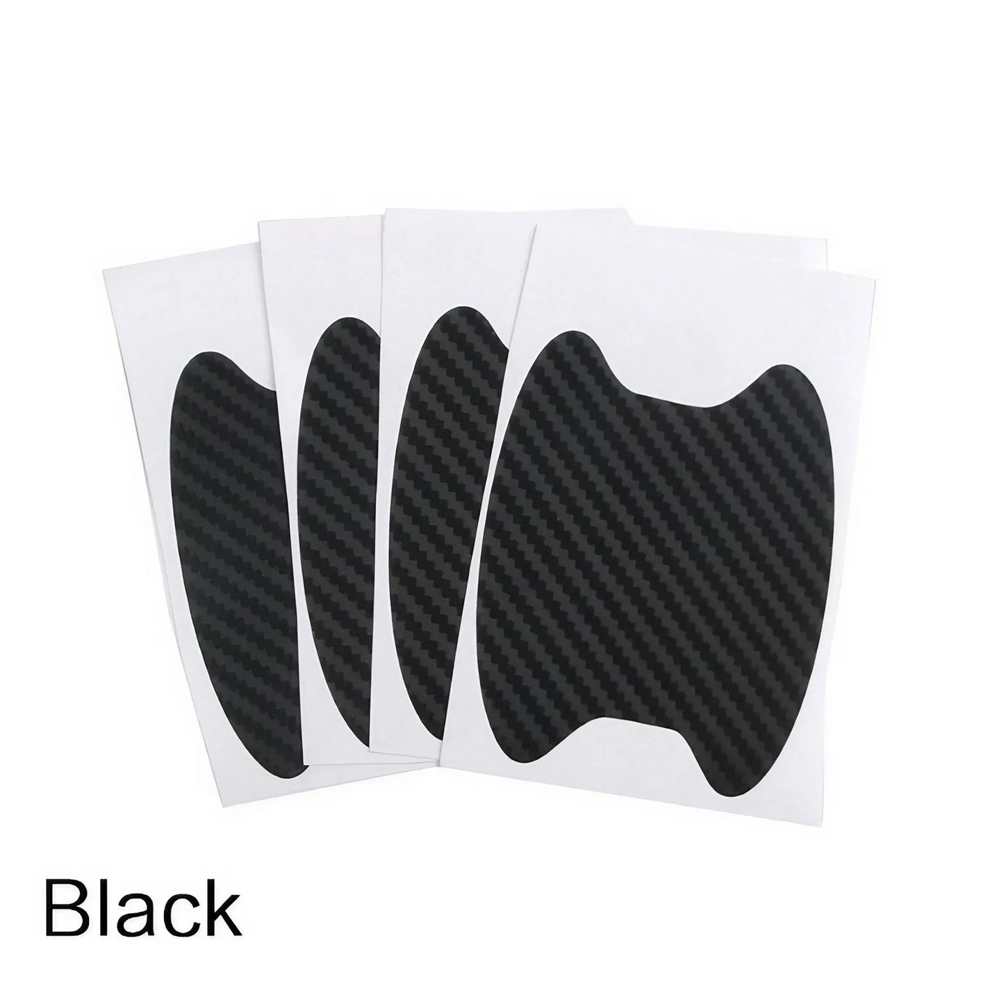 Universal Carbon Fiber Car Door Handle Protector, Vinyl Anti-Scratch Protective Film for Car Handles