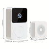 Video Doorbell, Doorbell Camera Wireless Use Two-Way Talk, Wi-Fi, HD, Night Vision, App Remote Control, Easy Installation