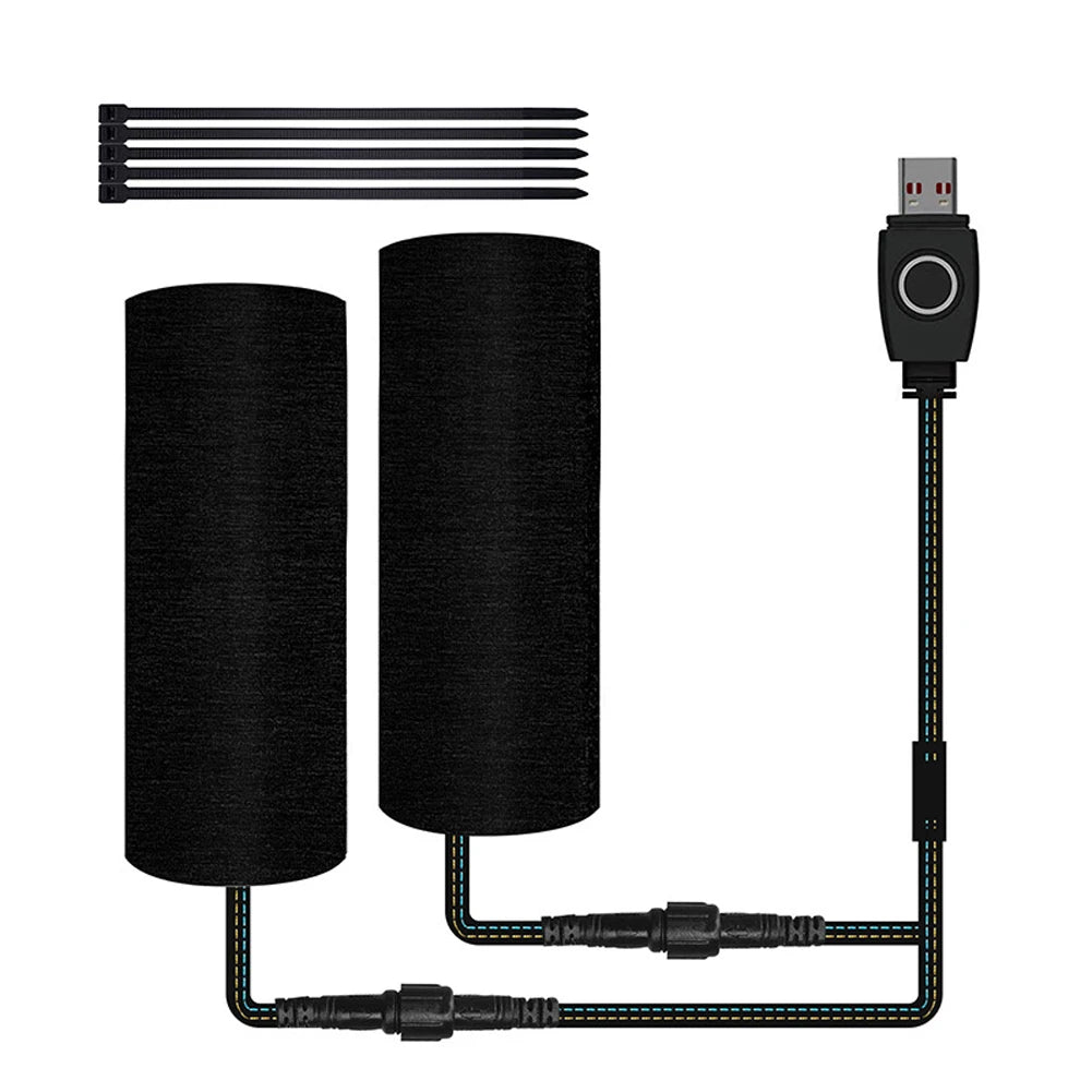 Motorcycle Heated Handgrips 5V USB 3 Gear Hand Warmer Waterproof Electric Heated Grip Cover Scooter Motorcycle Hot Handlebar