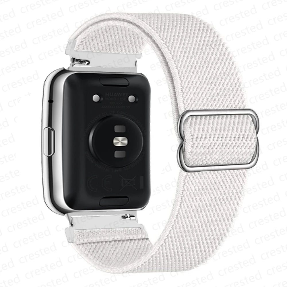 Scrunchie Band For Huawei Watch Fit 2 Strap Smartwatch Accessories Elastic Nylon Loop Bracelet Correa Huawei Watch fit2 band