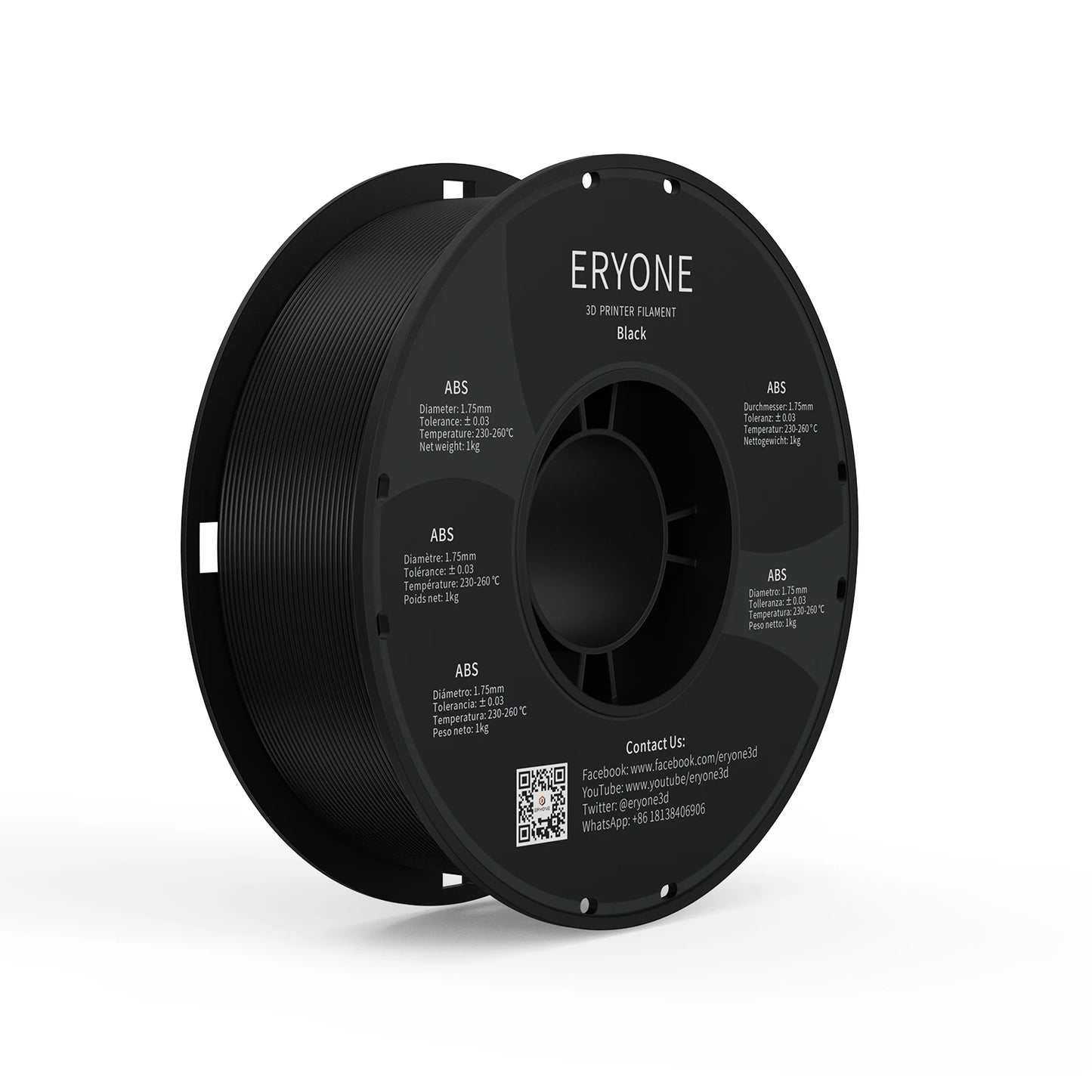 ERYONE ASA ABS PETG/PLA Carbon Fiber 1KG 1.75mm ±0.03mm Diameter High Quality For 3D Printing Filament Fast Shipping New Arrival
