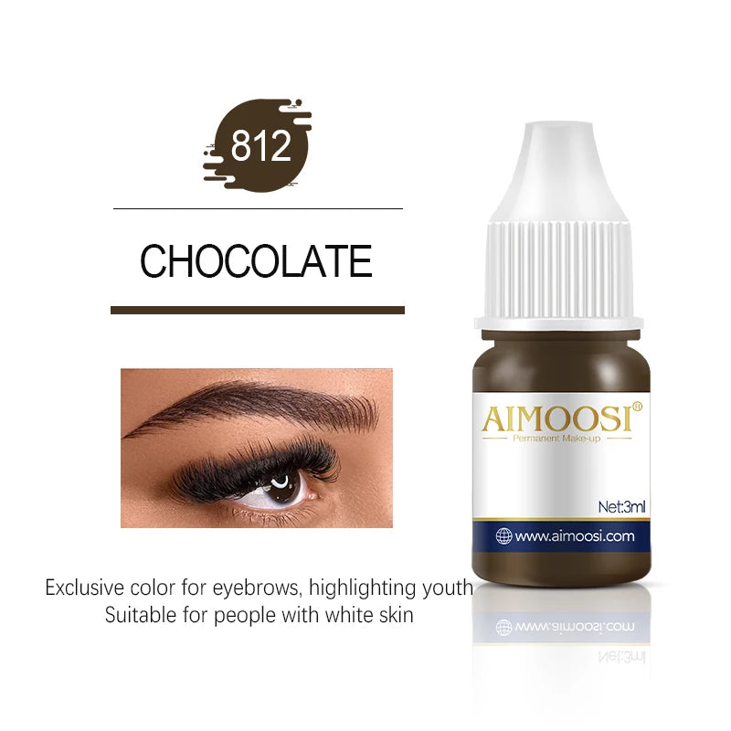 Tattoo Ink Nano Pigment Milkly Colors For Semi Permanent MakeUp Sets Tint Eyebrow Eyeliner Lips Beauty 3ml Microblading Pigments