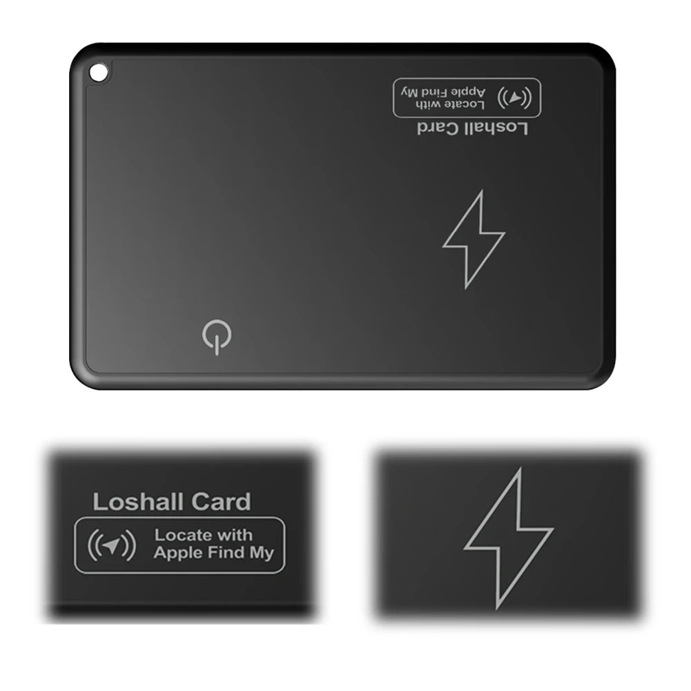 Wireless Charging Wallet Tracker Card Bluetooth-Compatible Work with Apple Find My App GPS Locator Waterproof Smart Card Tracker