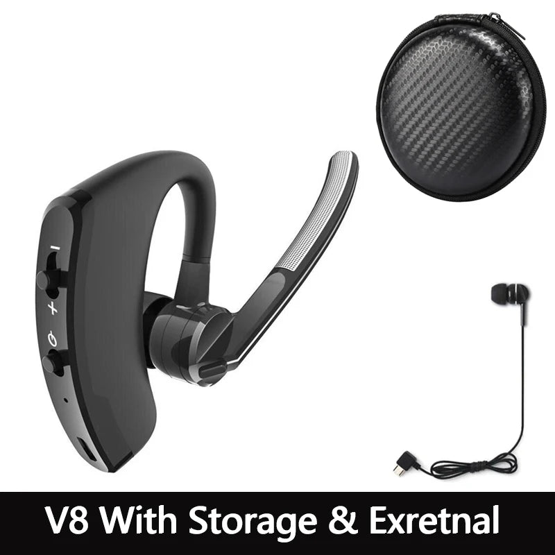 Гарячий продаж V8S/V9S Навушники Bluetooth 5.0 Бізнес Handsfree Бездротові навушники Стерео Водонепроникні спортивні навушники Haedset з мікрофоном