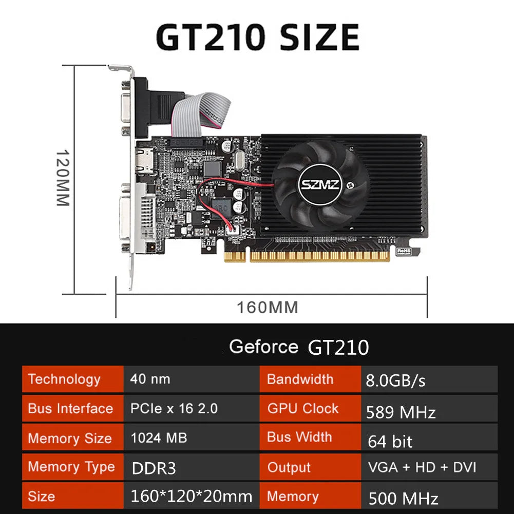 RX580 1/2/4/8GB Gaming Video Card Computer Graphics Card PCI-E X16 DDR3 HD+VGA+DVI placa de video GPU Display Cards PC Accessory