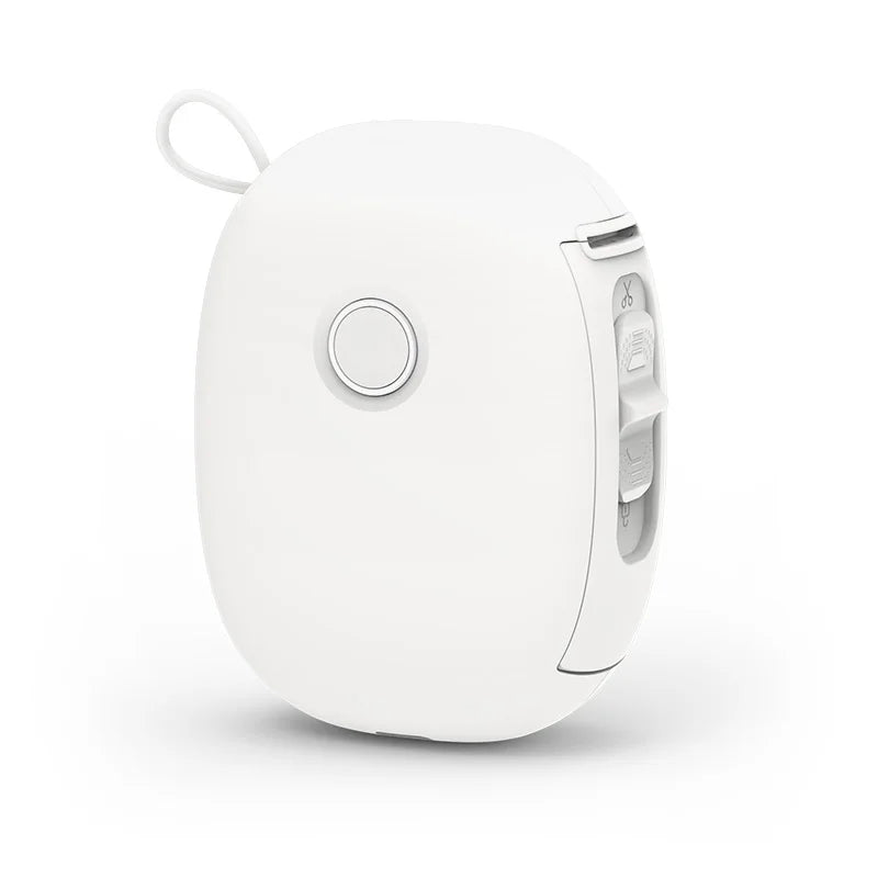 Mini Portable Thermal Printer Bluetooth Wireless Pocket Label Maker Home Study for Android iOS with 1roll Stickable Label Paper