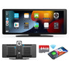 Portable Wireless Carplay Car Stereo, 10.26" inch HD Touchscreen for Car with CarPlay & Android Auto with Mirror Link/Backup Cam