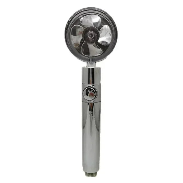 2023 Shower Head 360 Degree Rotation Water Saving Flow Turbofan Hydraulic Injection High Pressure Sprayer Bathroom Accessories