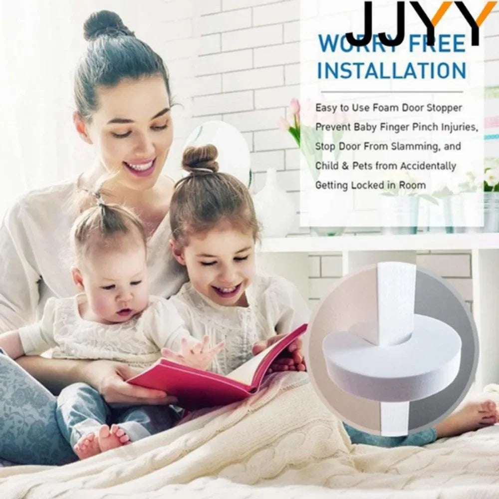 JJYY Baby Cartoon Door Card 4pcs SetFinger Protector Kids Safety Door Stopper ClipSecurity