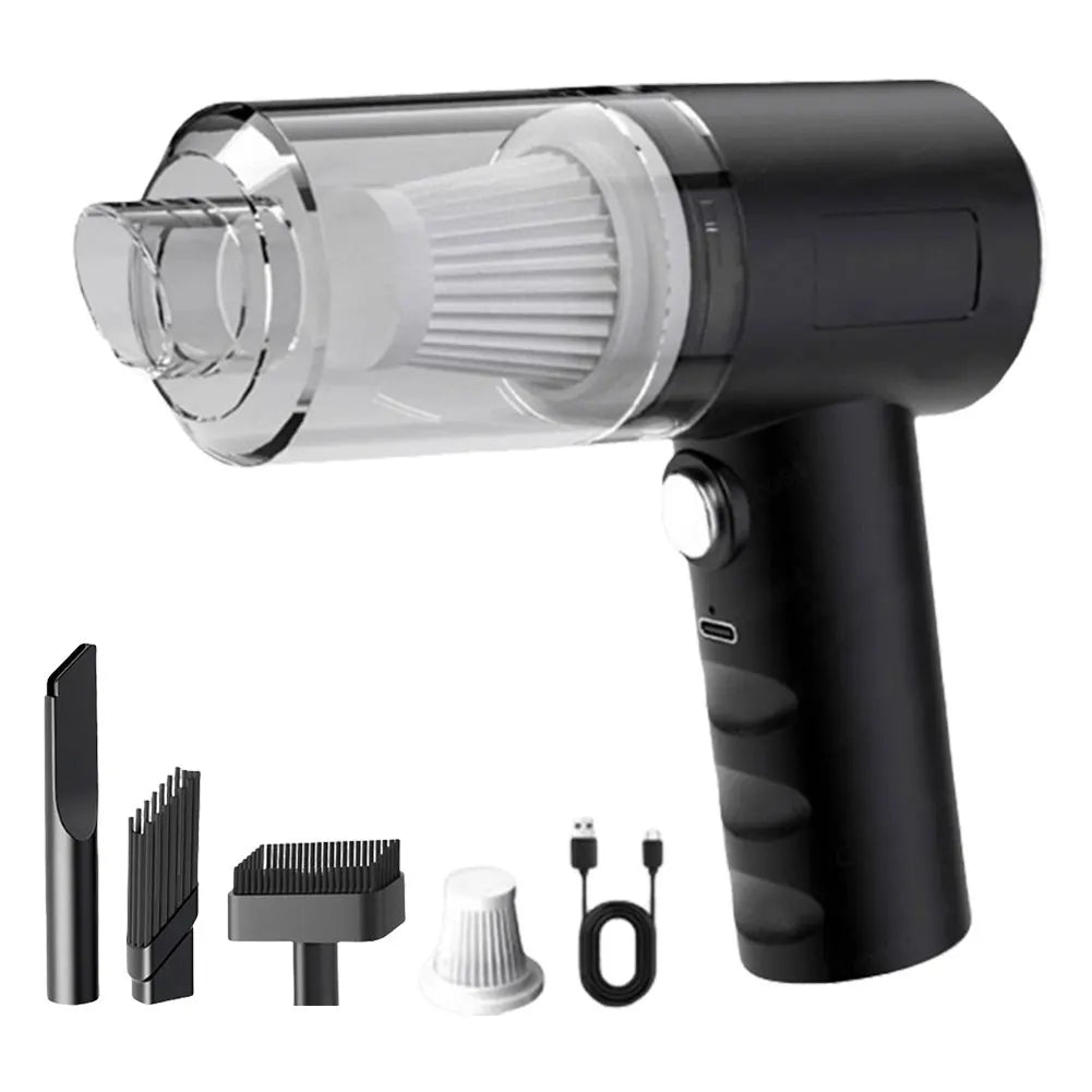 Car Vacuum Cleaner 120W High Power Portable Mini Vacuum Rechargeable Dust Buster Strong Suction for Car Home Office Pet