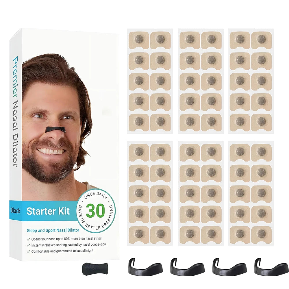 15Pairs Magnetic Nasal Breathing Dilators Kits Sport Nasal Dilator Boost Oxygen Intake,Breathing Refill Nose Clip
