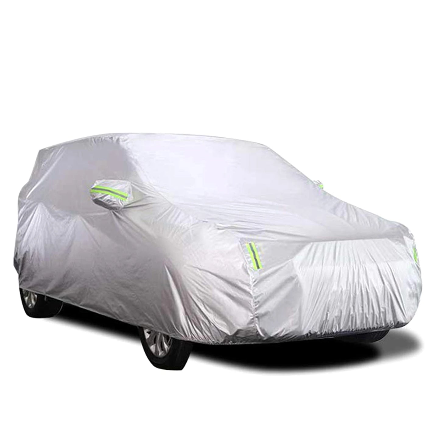 Car Cover Full Sedan Covers with Reflective Strip Sunscreen Protection Dustproof&Waterproof UV Scratch-Resistant Universal XL