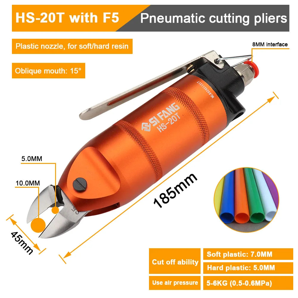 Pneumatic Scissors High Speed Hard Sharp Cutter Cutting Tools for Metal Wire Plastic Electronic Component PVC Nipper Clamp