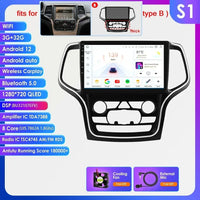 Hizpo 10.1 Carplay 4G 2Din Android 13 Car Radio for Jeep Grand Cherokee WK2 2014 -2022 Multimedia Video Player Autoradio GPS DSP