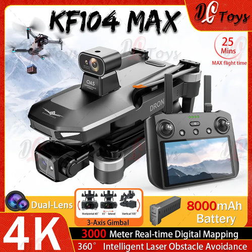 KF104 MAX2 Professional 4K Drone - GPS Quadcopter with 3-Axis Gimbal Camera
