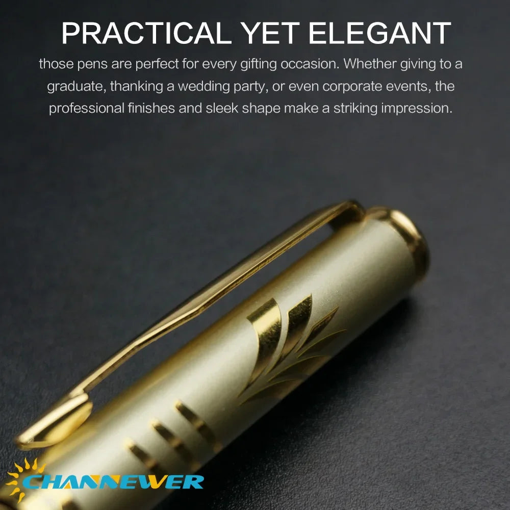 STONEGO Classic Metal Rollerball Pen, Smooth Writing Roller Ball Pen Replaceable Refills Gel Pens