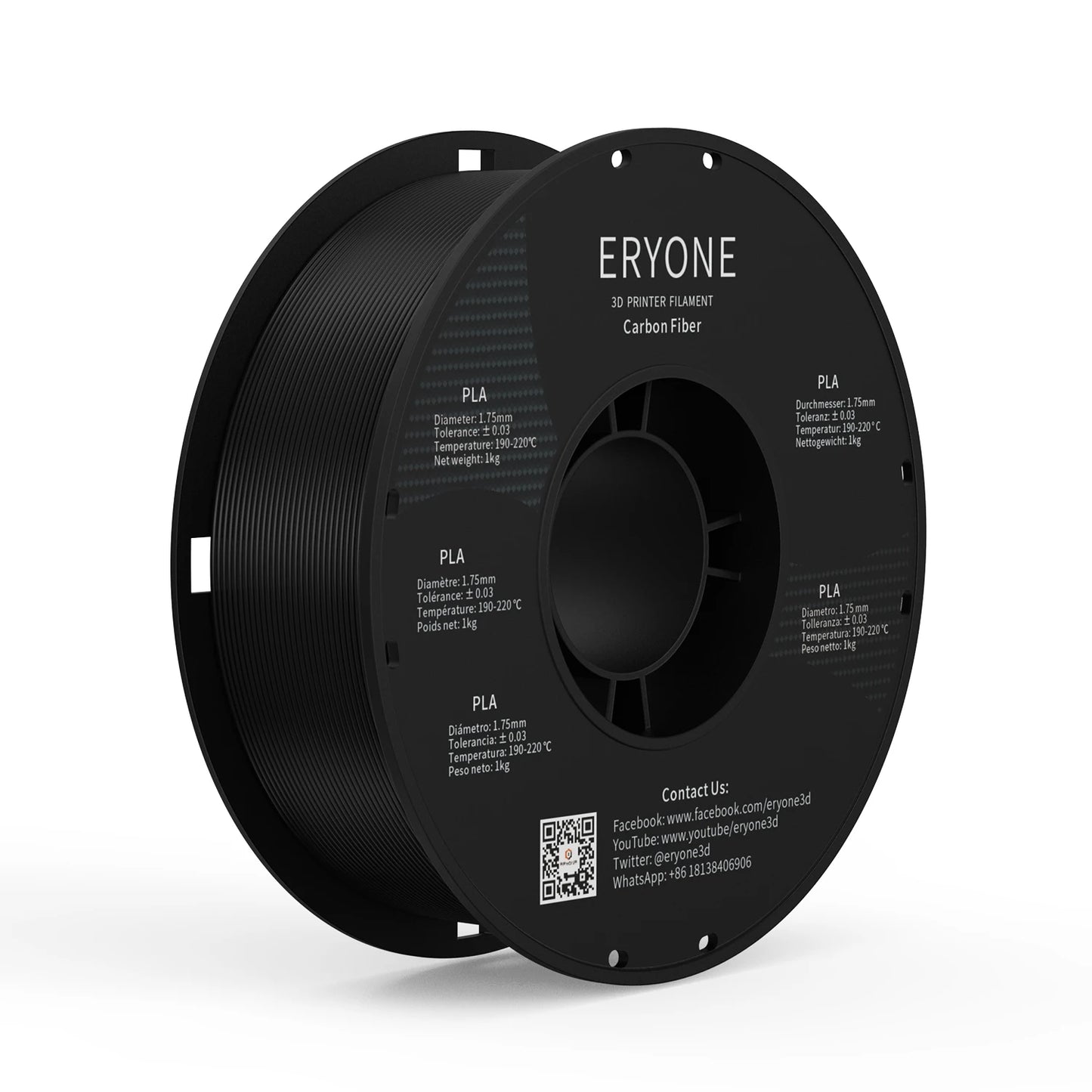 ERYONE ASA ABS PETG/PLA Carbon Fiber 1KG 1.75mm ±0.03mm Diameter High Quality For 3D Printing Filament Fast Shipping New Arrival