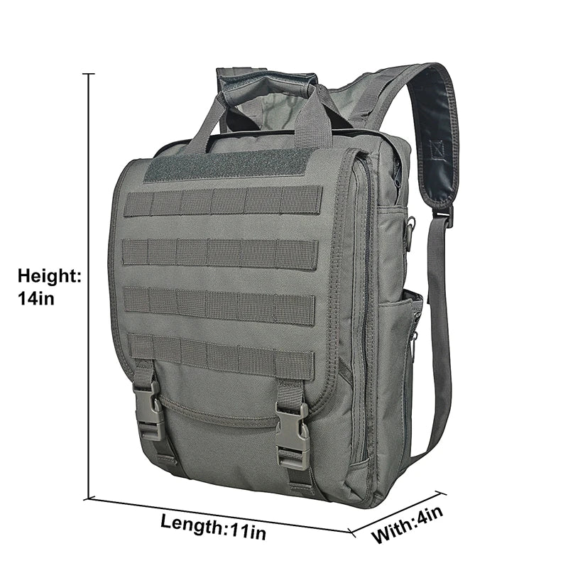 Molle Laptop Bag Tactical Messenger Bags Computer Backpack Fanny Belt Shouder Camping Outdoor Sports Bag