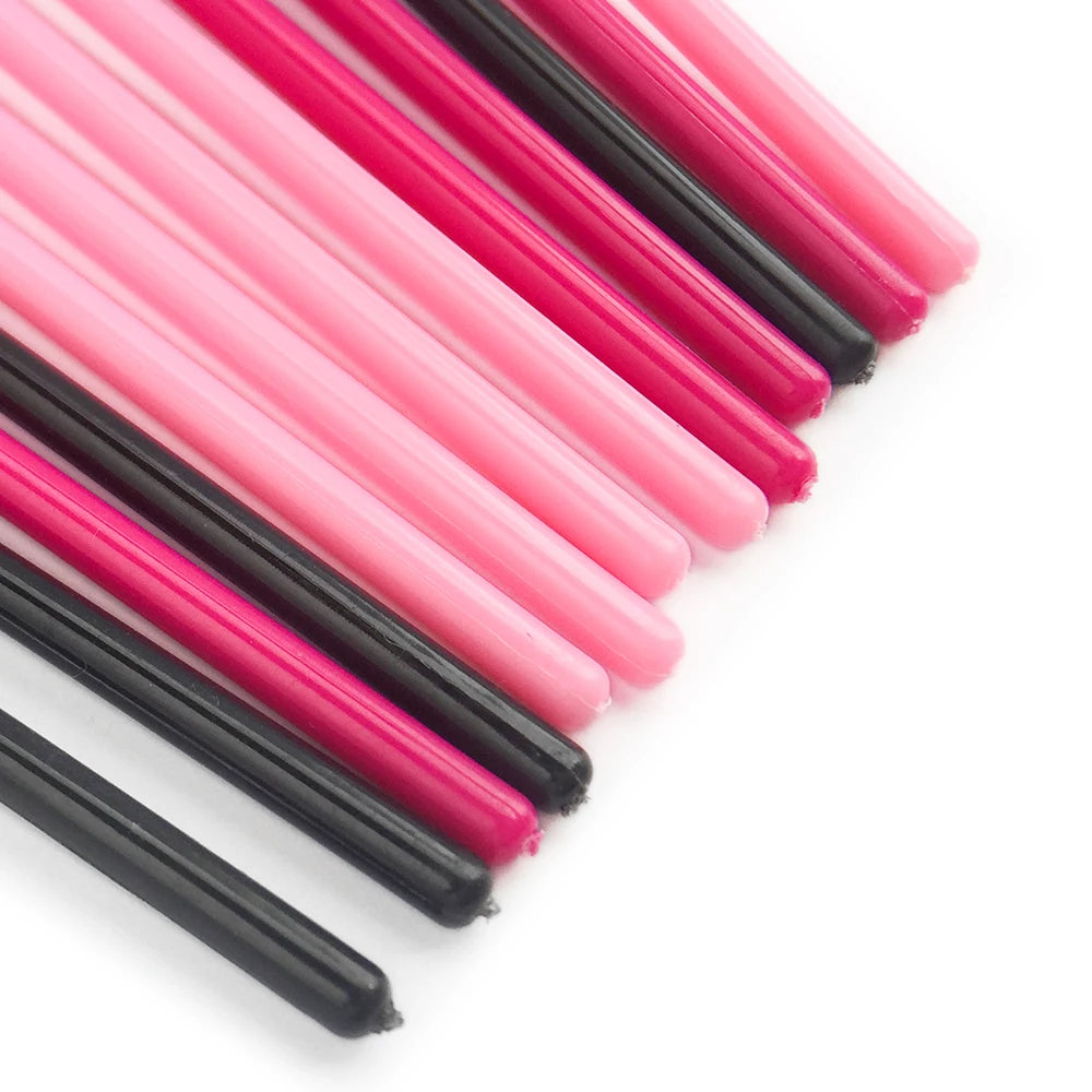 ANNAFRIS 50Pcs Disposable Eyelash Brush Soft Head Crystal Eyebrow Brush Lash Extension Brush Mascara Wand Makeup Tool