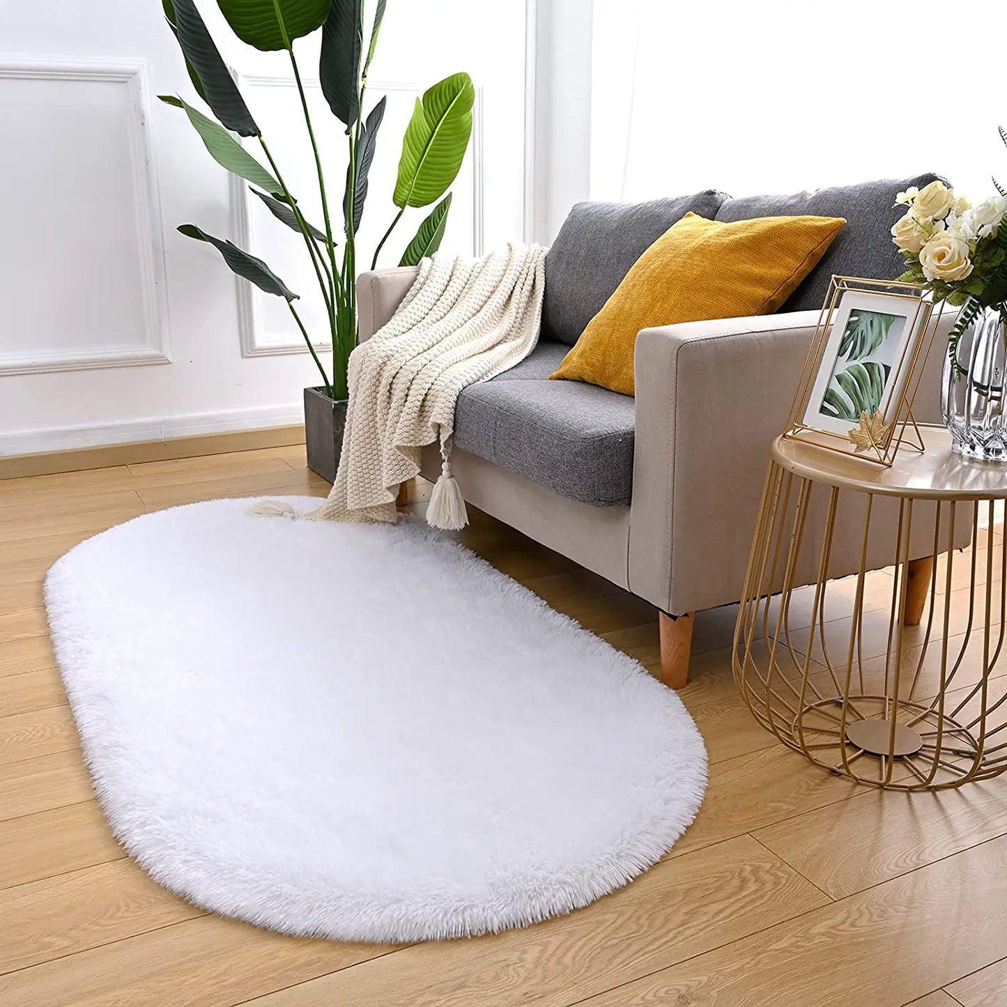 Luxury Velvet Fluffy Carpet Soft Children Rugs Room Mat Modern Shaggy Area Rug for Bedroom Bedside Home Decor
