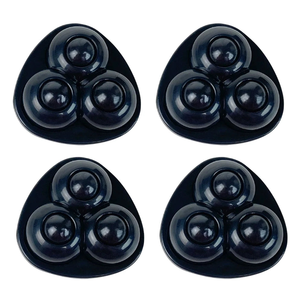 4pcs Swivel Caster Wheels No Noise Self Adhesive Universal Pulley Rotating Wheels for Trash Can Bottom Kitchen Small Appliances