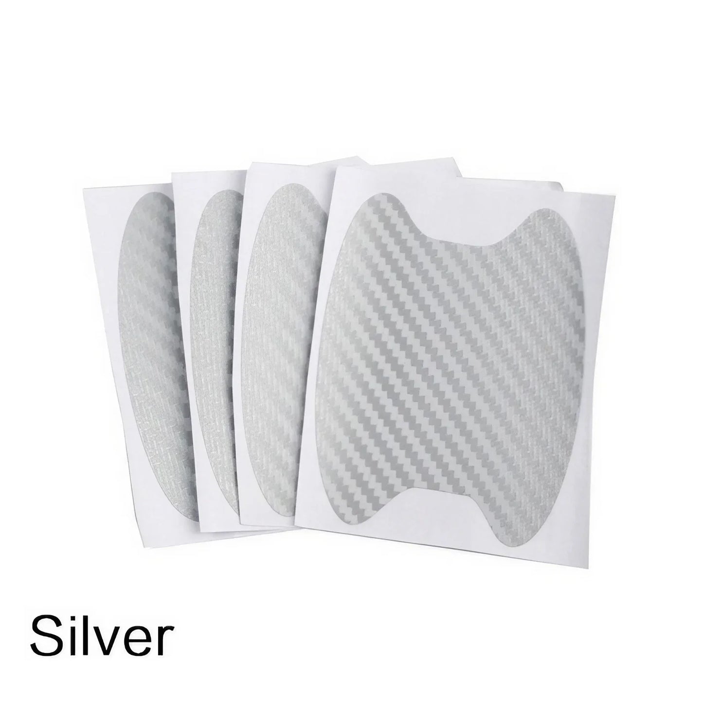 Universal Carbon Fiber Car Door Handle Protector, Vinyl Anti-Scratch Protective Film for Car Handles