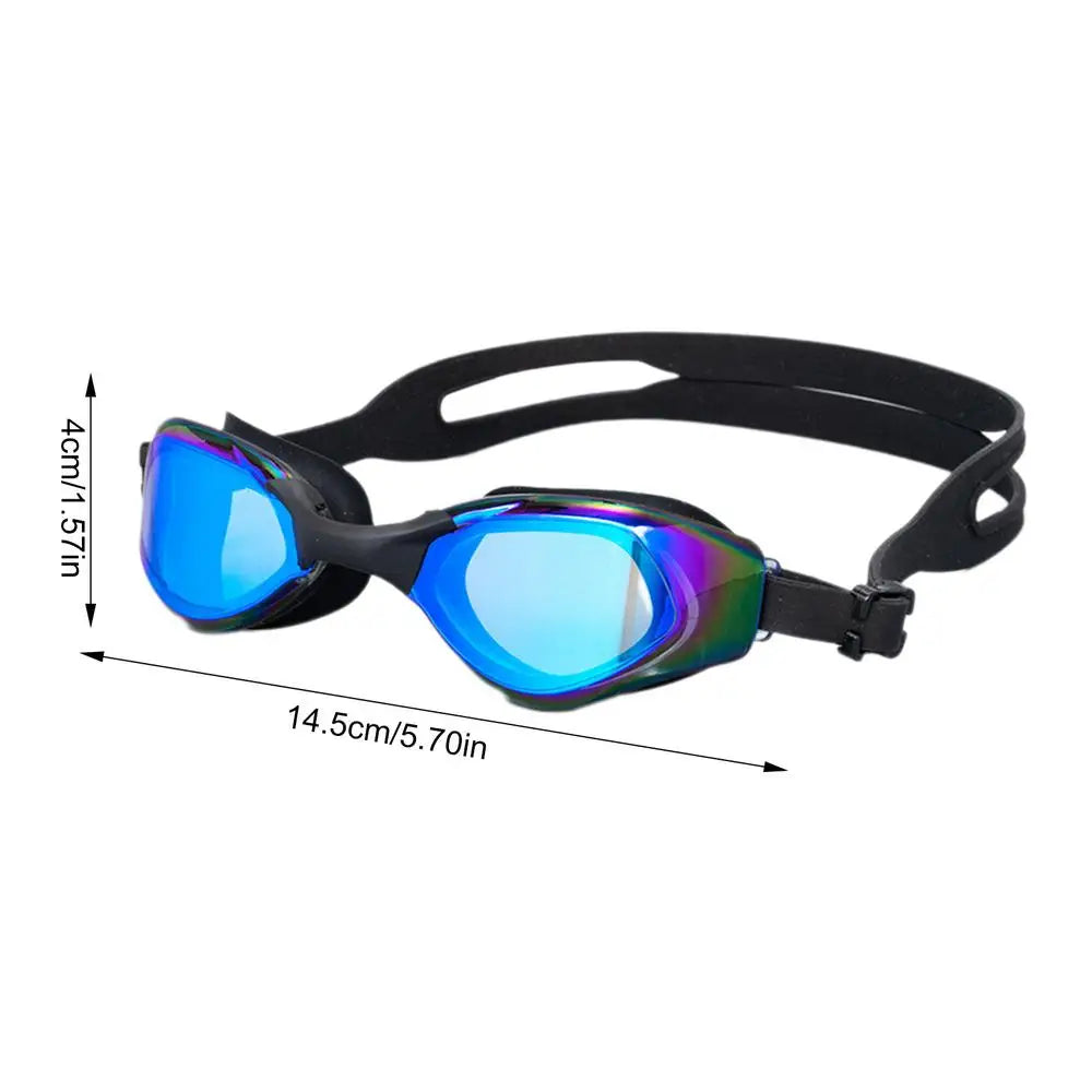 Waterproof Anti Fog Swimming Goggles Adjustable Eyewear Swimming Glasses Electroplating Anti-fog Dive Masks Goggles For Adult