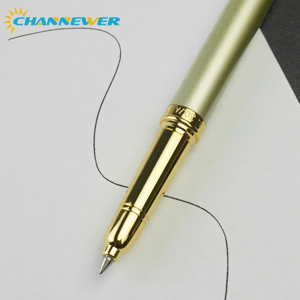 STONEGO Classic Metal Rollerball Pen, Smooth Writing Roller Ball Pen Replaceable Refills Gel Pens