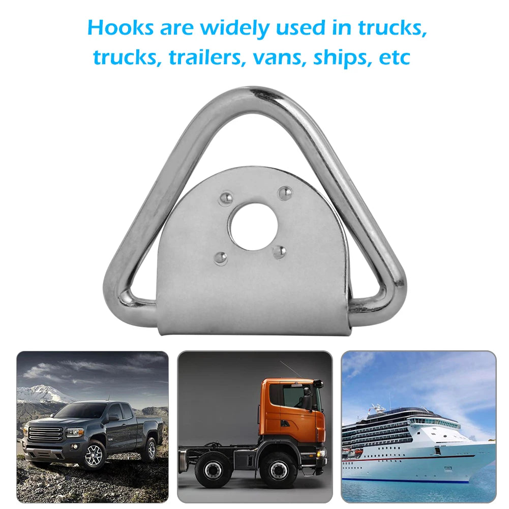 1433lbs Tie Down Lashing Ring+Cleat Anchor for Truck Trailer Van Boat Horsebox
