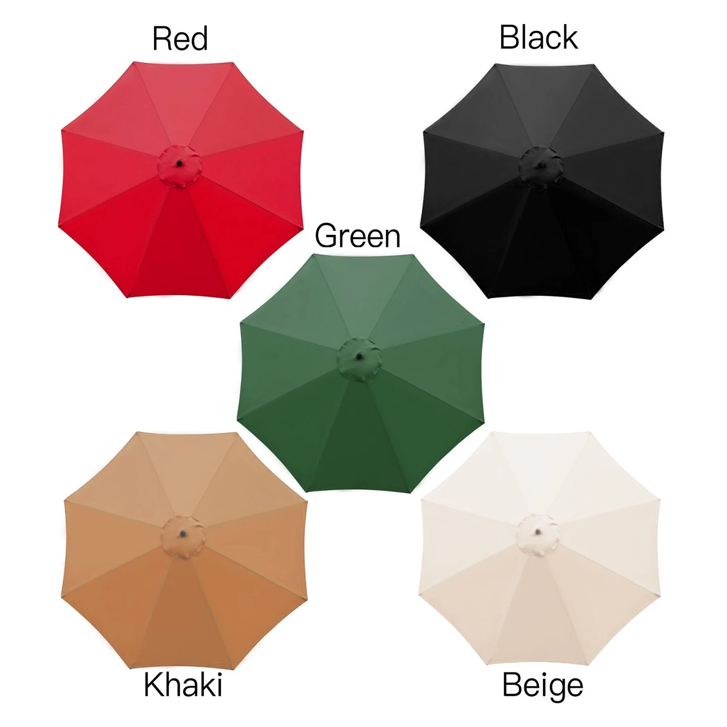Waterproof Sunshade Sail Patio Shade Umbrella Outdoor Double-layer Swimming Pool Rainproof Canopy Replacement For Outdoor Garden