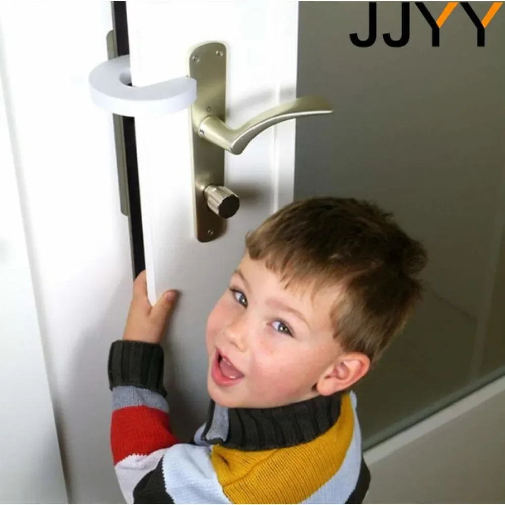 JJYY Baby Cartoon Door Card 4pcs SetFinger Protector Kids Safety Door Stopper ClipSecurity