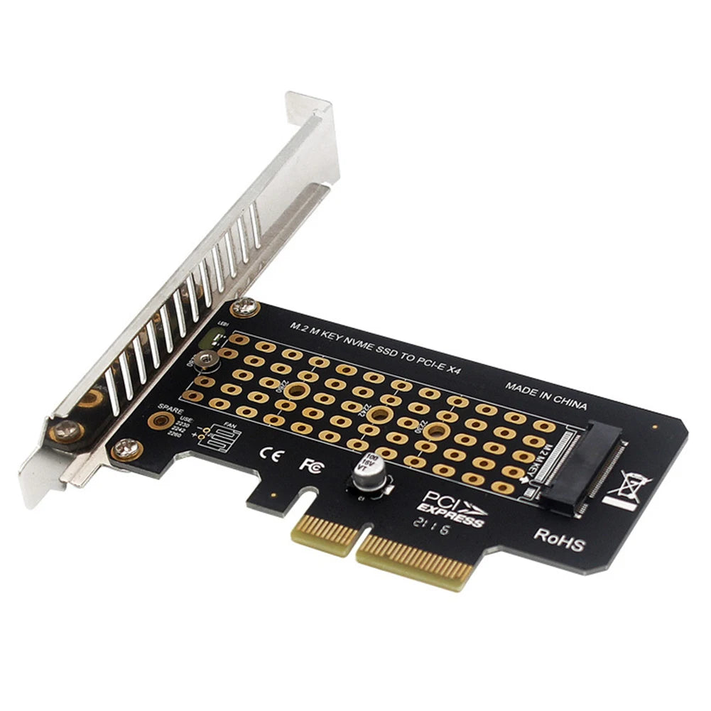 M-key NVME SSD To PCI-EX4 Adapter 32Gbps Full Speed PCI-E GEN4 for 2280/2260/2242/2230 M.2 NVMe SSD