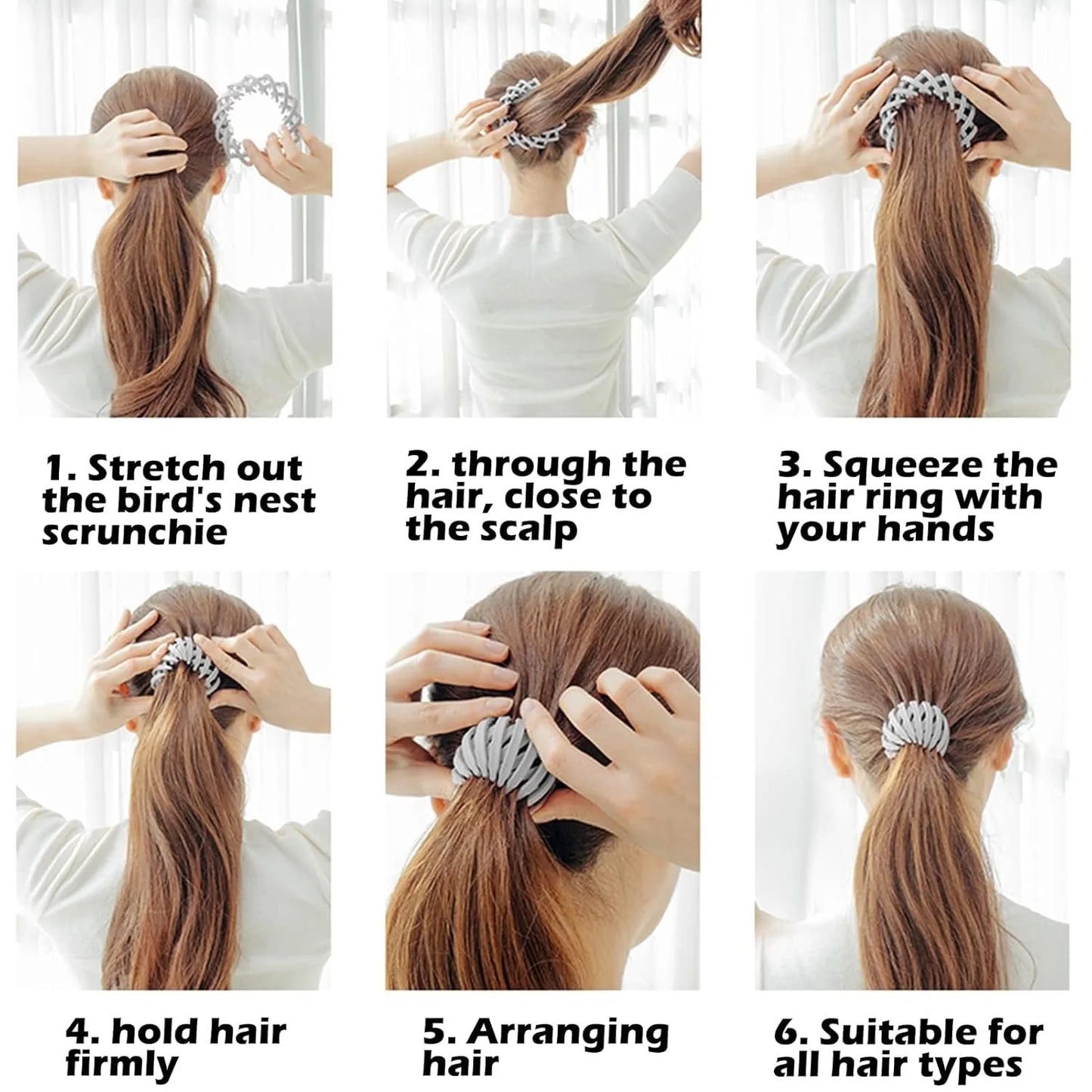 Nest Magic Hair Clip, Hair Accessories for Women, Hair Clips For Women Hair Ties, Hair Bun Maker Ponytail Holder Scrunchies