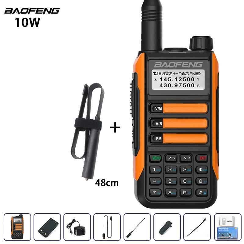 Baofeng UV-16 IP68 Waterproof Walkie Talkie Dual Band High Power Radio Dual Band Vhf Uhf CB Ham Radio Long Range Two Way Radio