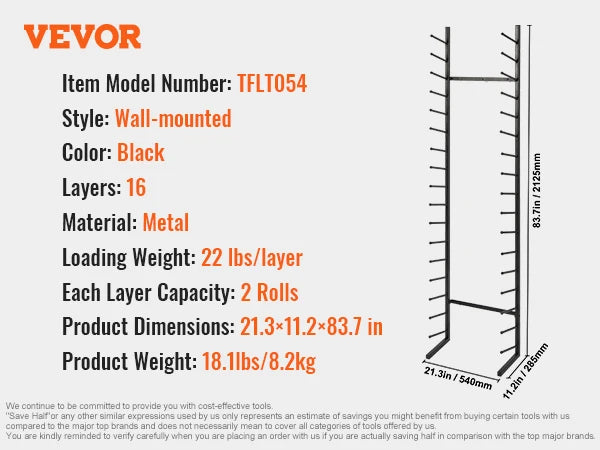 VEVOR Blueprint Storage Rack Slots for Construction Plan Map Poster Architectural Blueprint File Holder for Home Office School