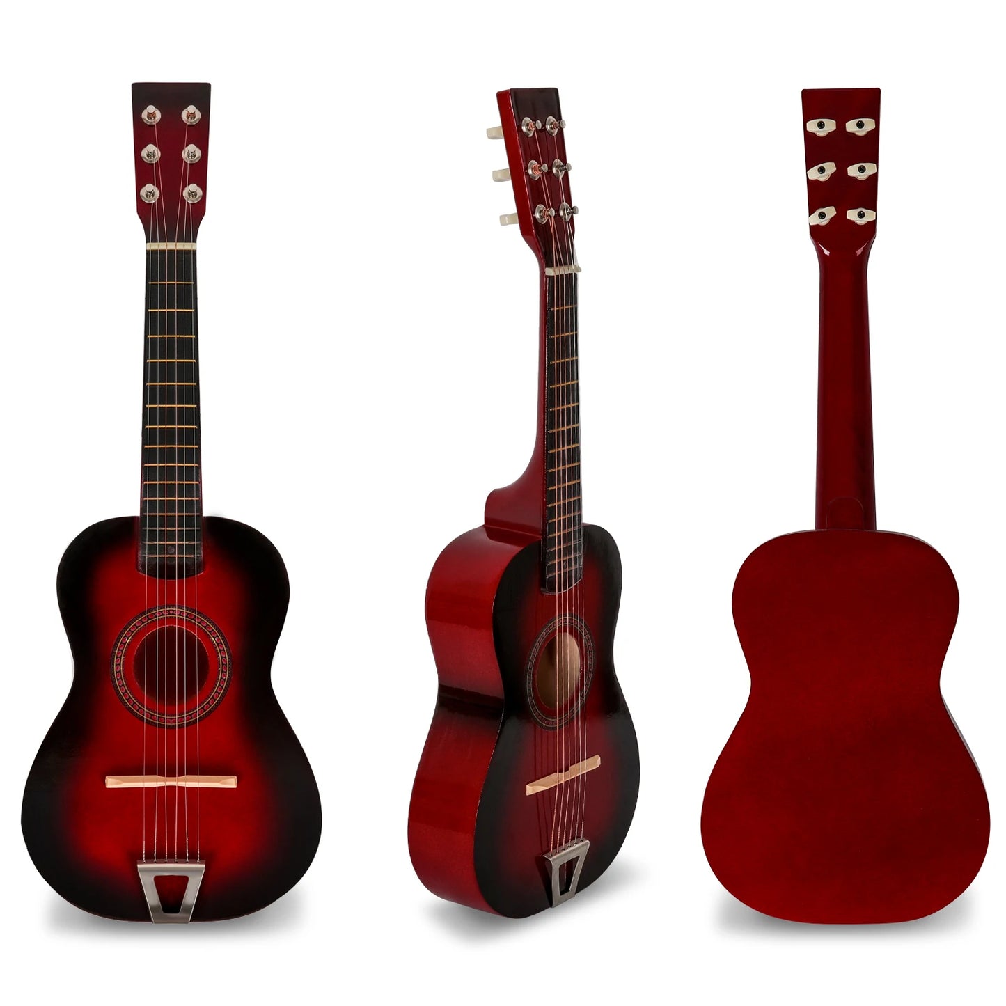 21 Inch Acoustic Guitar Classical Acoustic Guitar Small Size Portable Wooden Guitar for Children Beginner Adult Teen