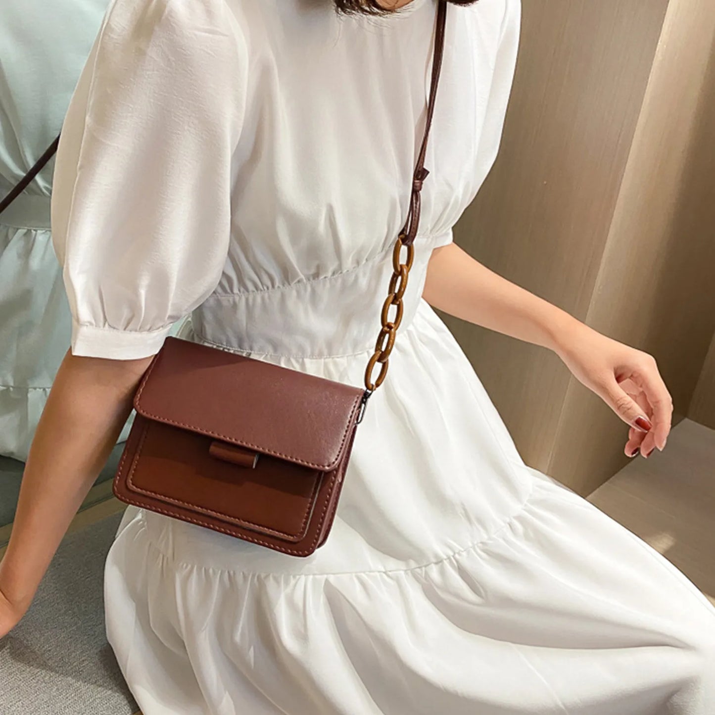 New Brand Women'S Small Crossbody Bag Lightweight Pu Leather Messenger Bag Flap Handbag Purse Summer Travel Bag For Female