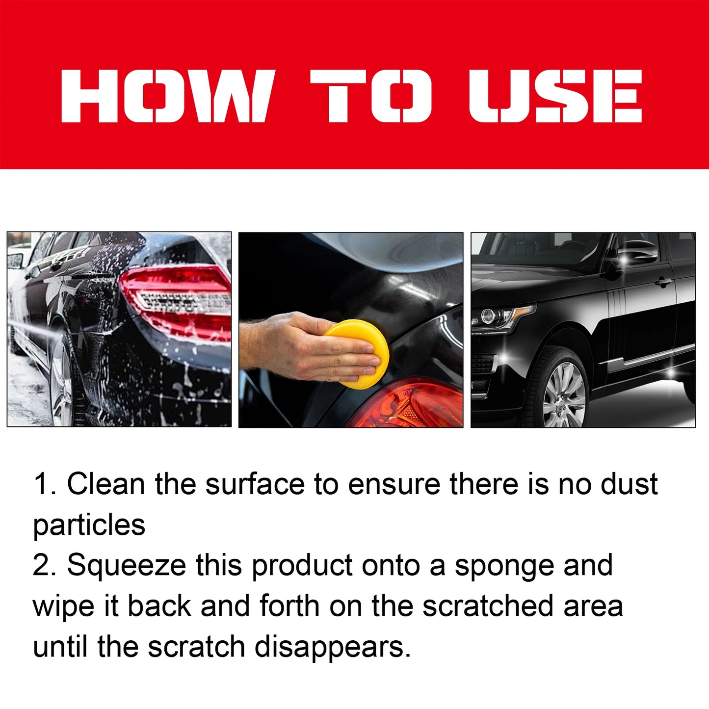 Homonth Car Paint Scratch Repair Remover Car Scratch Repair Cream Set Repair Scratch Polish Paint Maintenance Care Repair Paste
