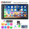 ESSGOO 7 Inch 2 DIN Car Stereo Radio Wired Carplay Android Auto MP5 Player Touch Screen USB/TF CAM AUX FM Bluetooth Head Unit