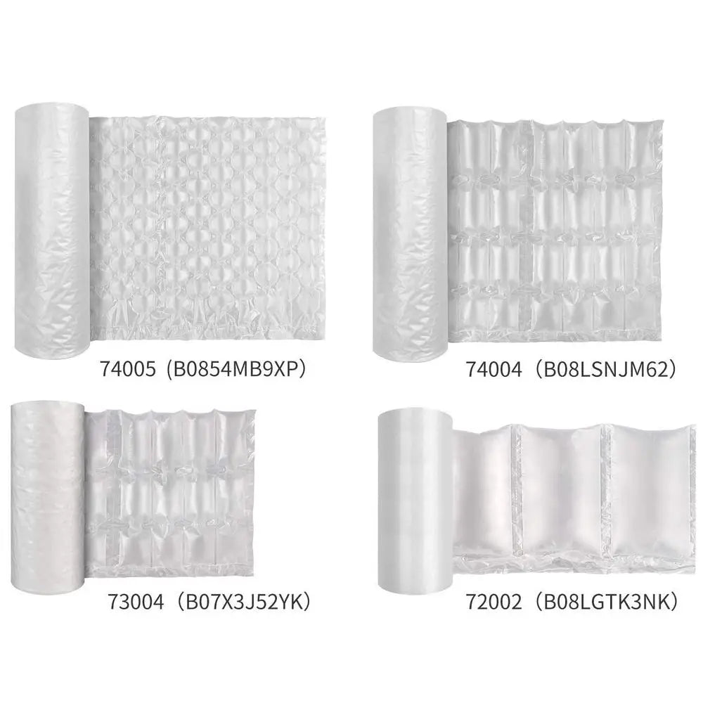 Air Cushion Film Roll 200mm x 100mm x 200m x 0.02mm Mailing and Moving Eco-Friendly Protection Air Bubble Bags Wrap Compatible